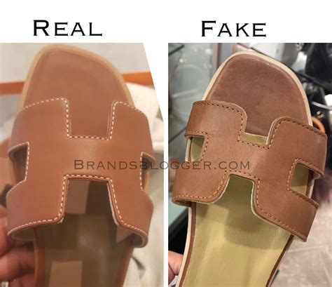 how to spot a fake hermes oran sandals|real oran sandals.